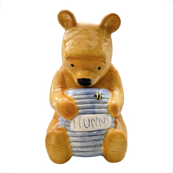 VTG Disney Winnie The Pooh COOKIE JAR Bear Hunny Treasure Craft Canister & Lid - Picture 1 of 9